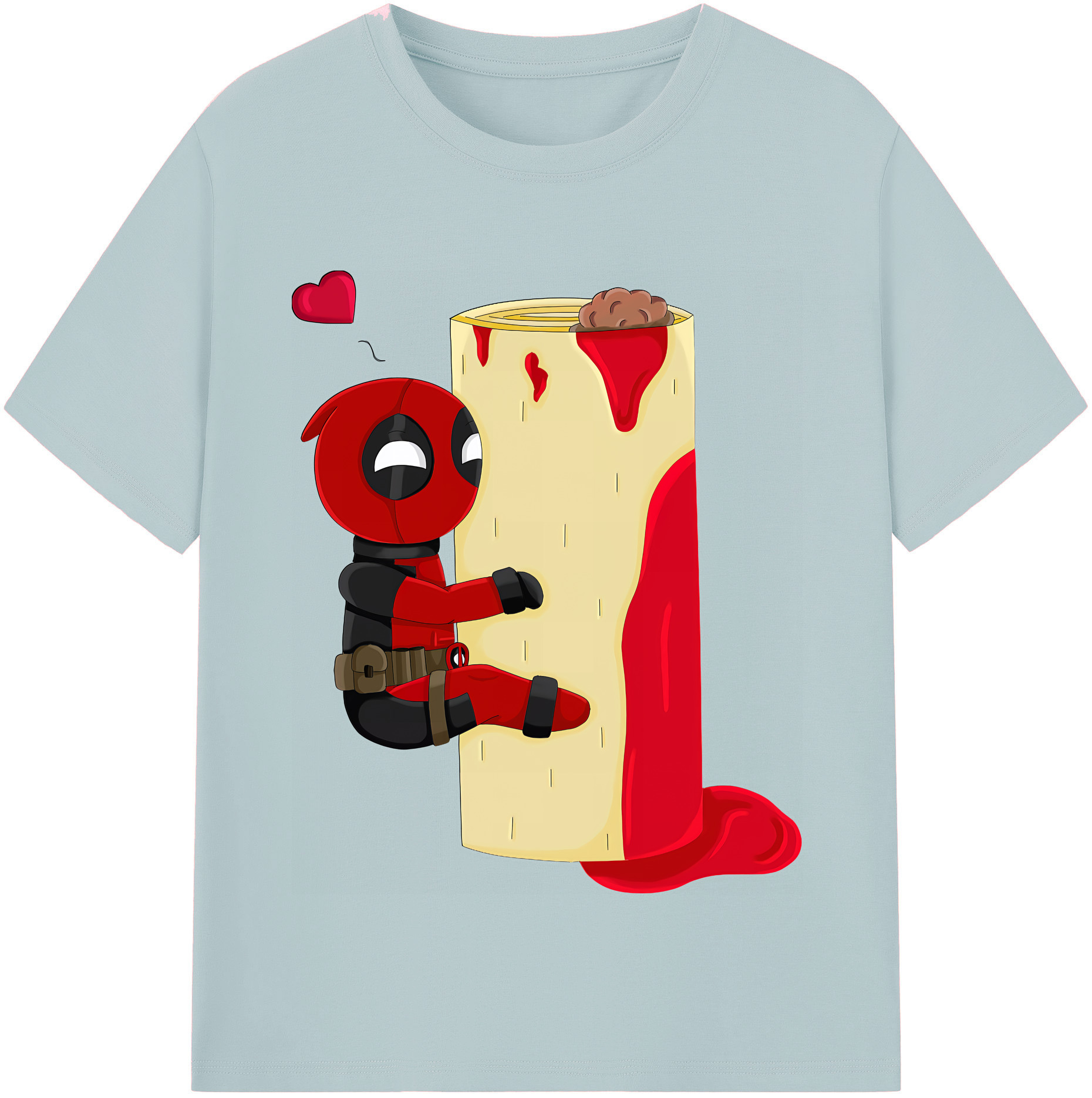 （画像用） Deadpool デッドプール 綿100％半袖Tシャツ（フロントプリント）